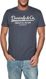 Donkergrijs T-shirt voor heren met opdruk "Denîmfy & Co ORIGINAL DENIM -BEST BRAND-"