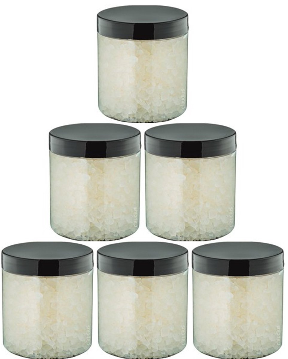 Claudius Badzout Relaxing Moment - 300 gram - Pot met zwarte deksel - set van 6 stuks