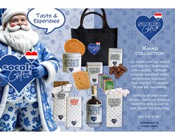 SoCoLa Kerstpakket – Luxe Giftbag inclusief Fairtrade chocolade en lekkernijen in trendy Kerstblik verpakking – Persoonlijk Cadeau – Kerst kado – Kerst geschenk - Voor Hem en Haar – Vrouw en Man