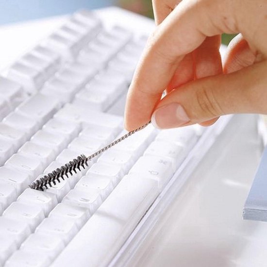5-delige Stalen Schoonmaak-Set aan Sleutelring Ragertjes/Borsteltjes van Heble® — afbeelding 4
