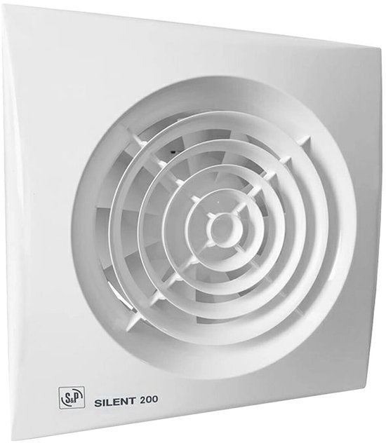 Badkamerventilator Soler & Palau Silent-200 CZ 120mm 180m³/h 33dB IP45 stille toiletventilator