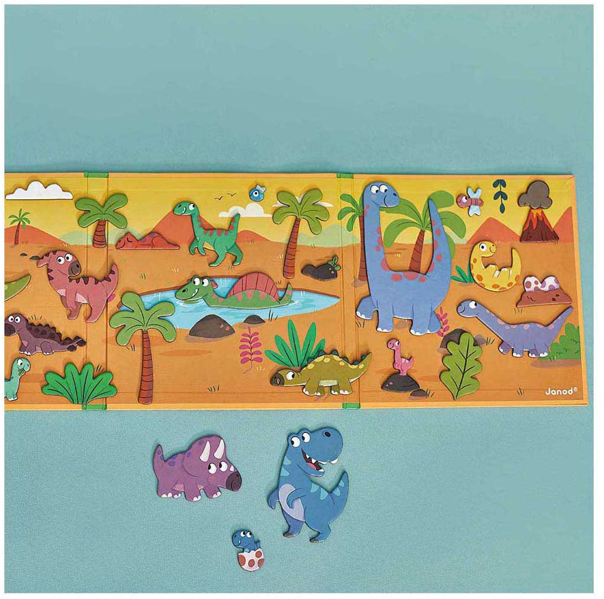 Janod - Magneti Stories - Dinosaurus – Educatieve magneetset — afbeelding 18
