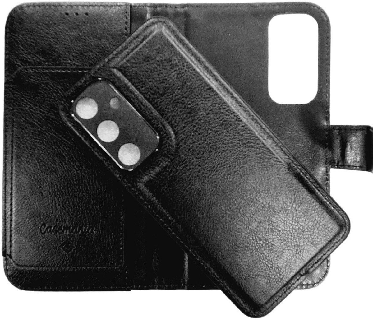 Casemania-Bookcase-Geschikt voor Samsung Galaxy S24/S25-2in1-Zwart