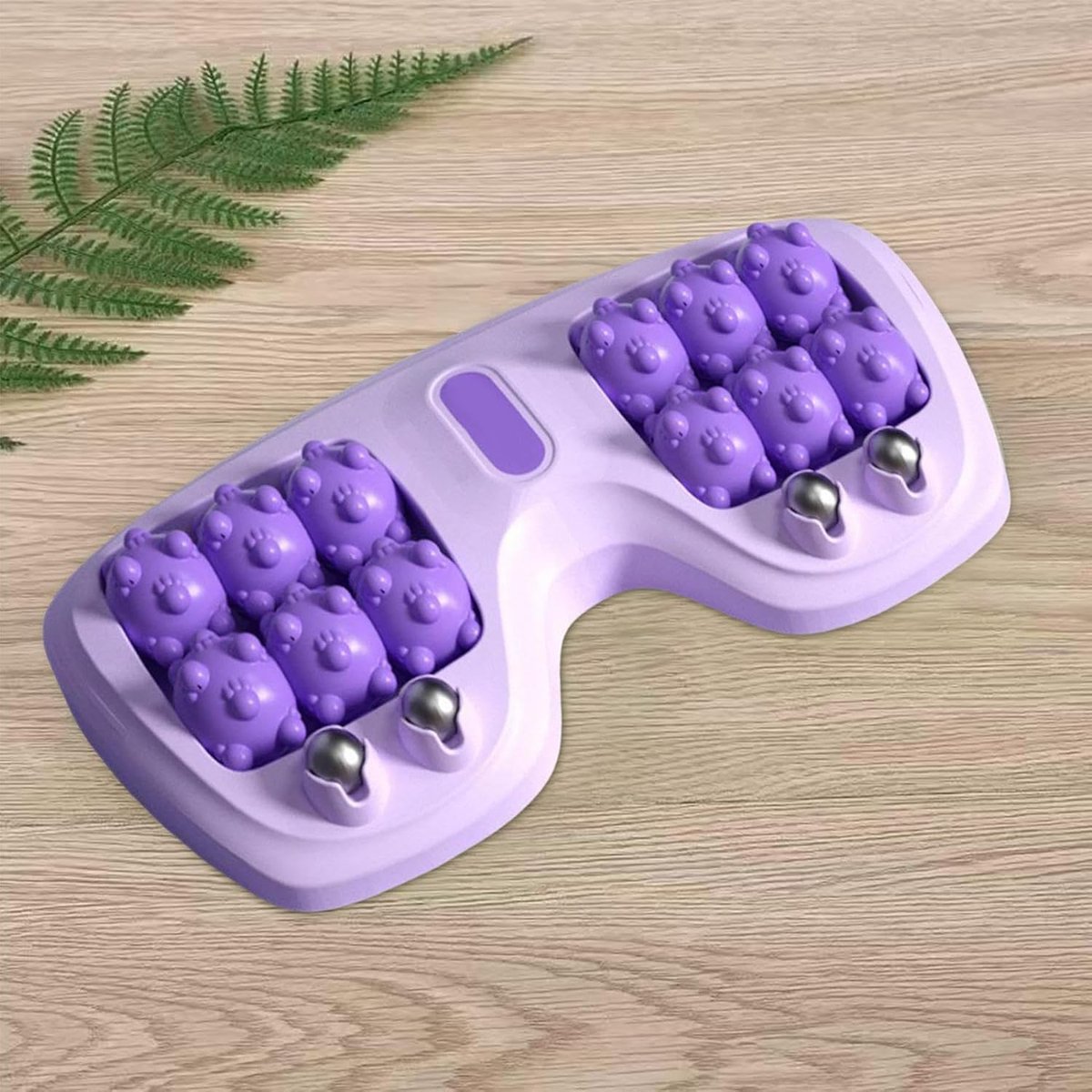 Voetmassage apparaat - Voetmassage roller - Voetroller - Circulatiebevorderende voetmassage - Massagebal - Voetmassageapparaat voor ontspanning en herstel - Paars thumbnail 3