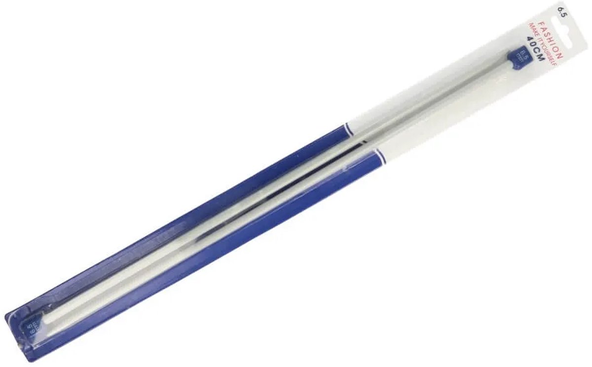 Breinaalden met knop 40cm 6.50mm