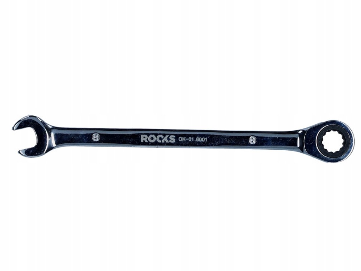 ROOKS Ringsleutel met Ratel 8mm - CrV6150 Staal