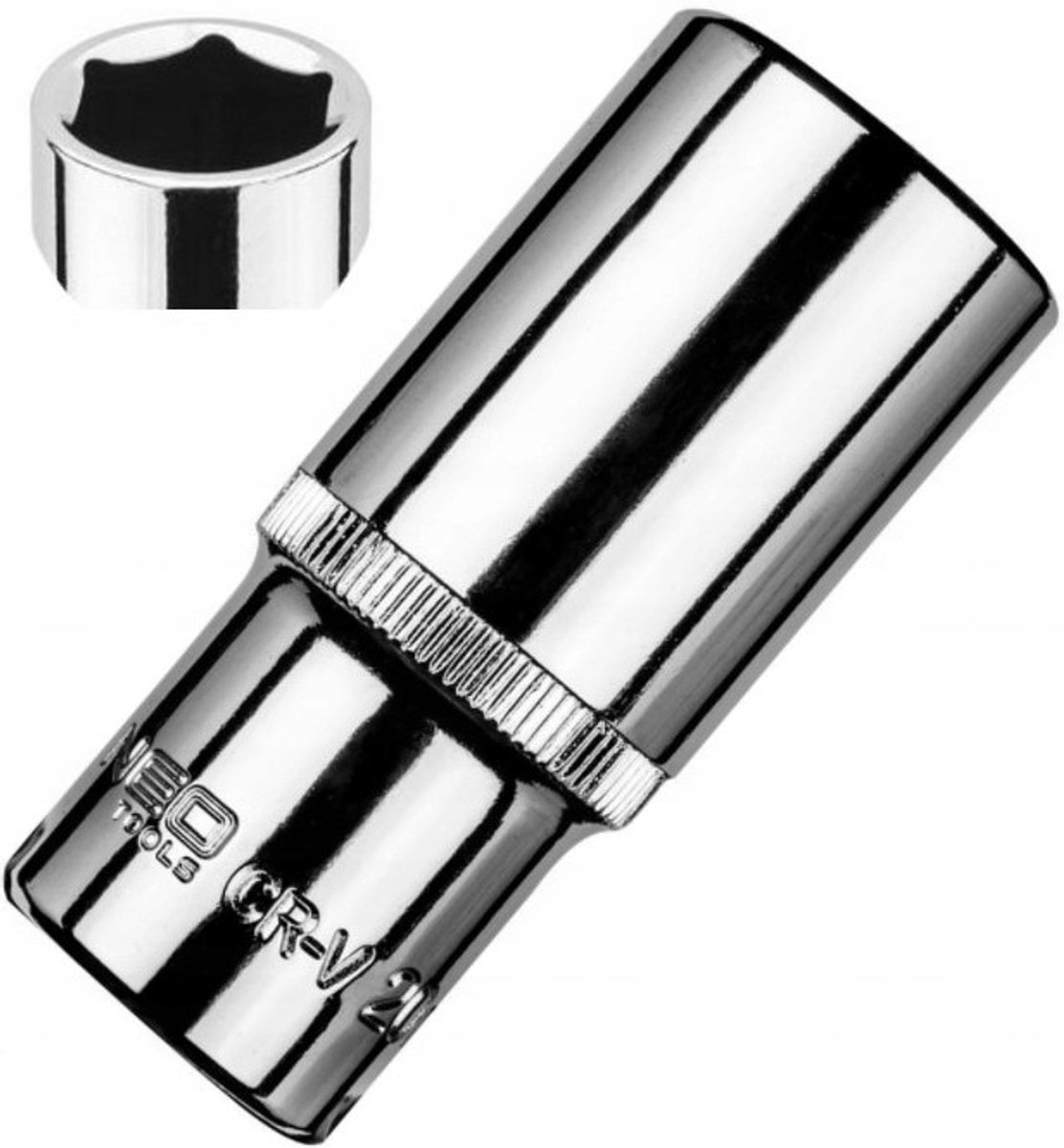 NEO 17mm Lange 3/8" Zeskantige Dop, 25 Jaar Garantie