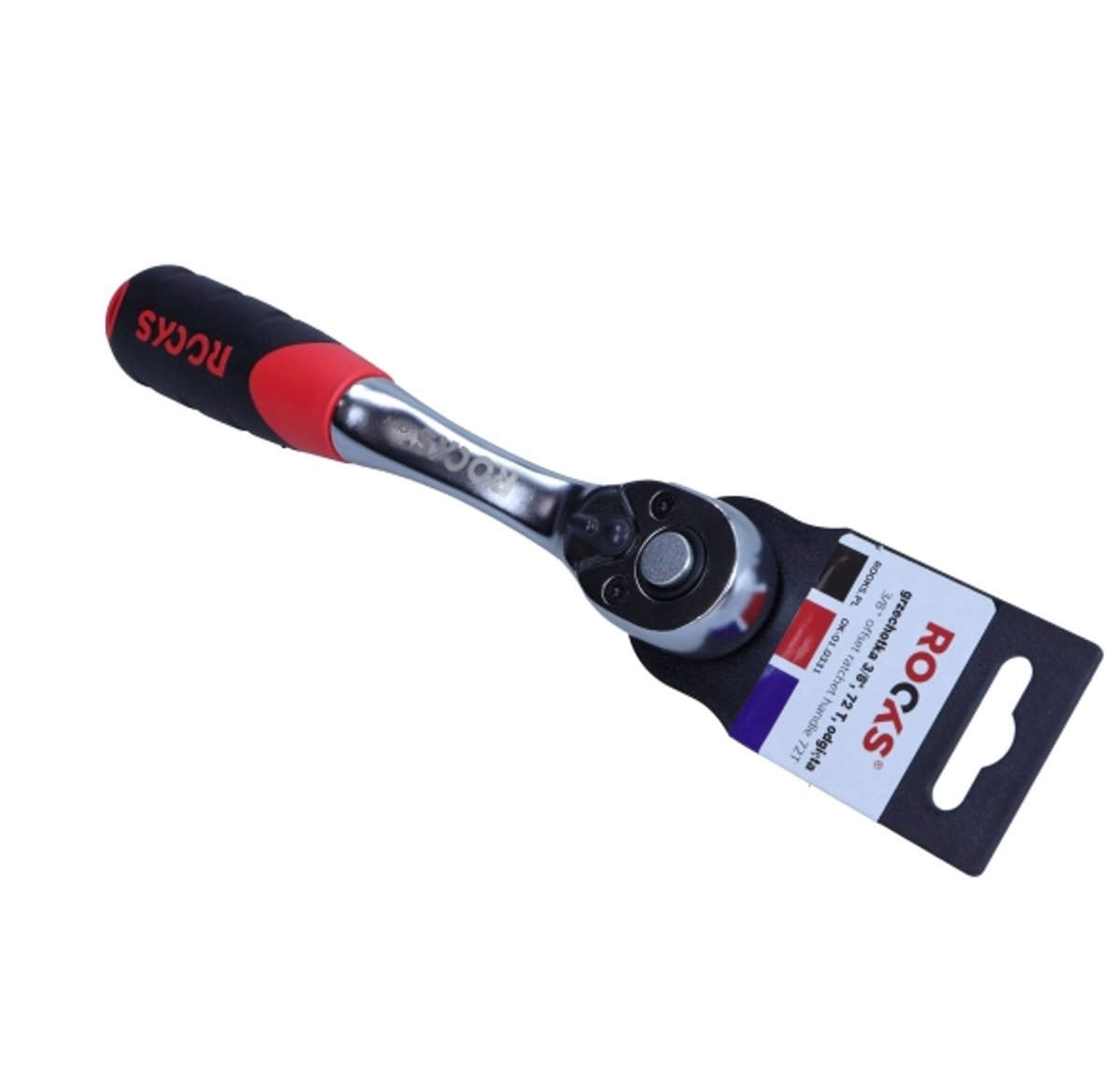 Rooks Ratelsleutel 3/8", 72 Tanden, Gebogen - OK-01.0331