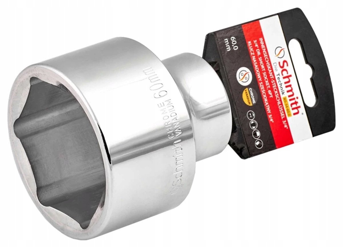 Schmith 3/4" 27 mm zeskantdop - CrV-staal