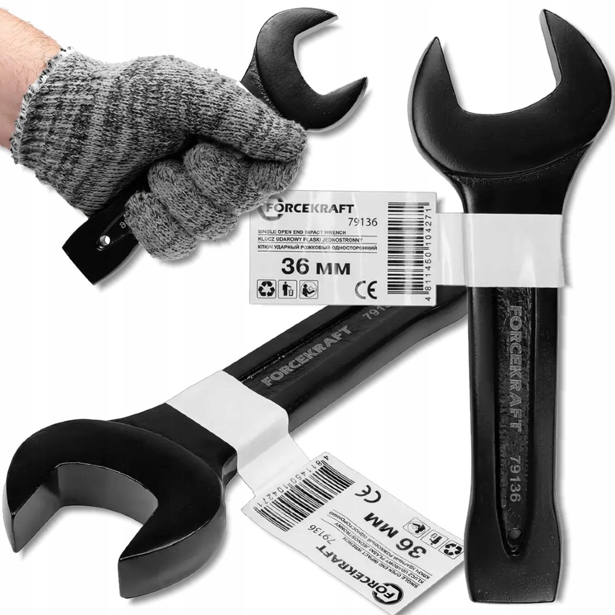Forcekraft Serie - Platte Slaagsleutel - 36mm - Chroom-Molybdeen Staal