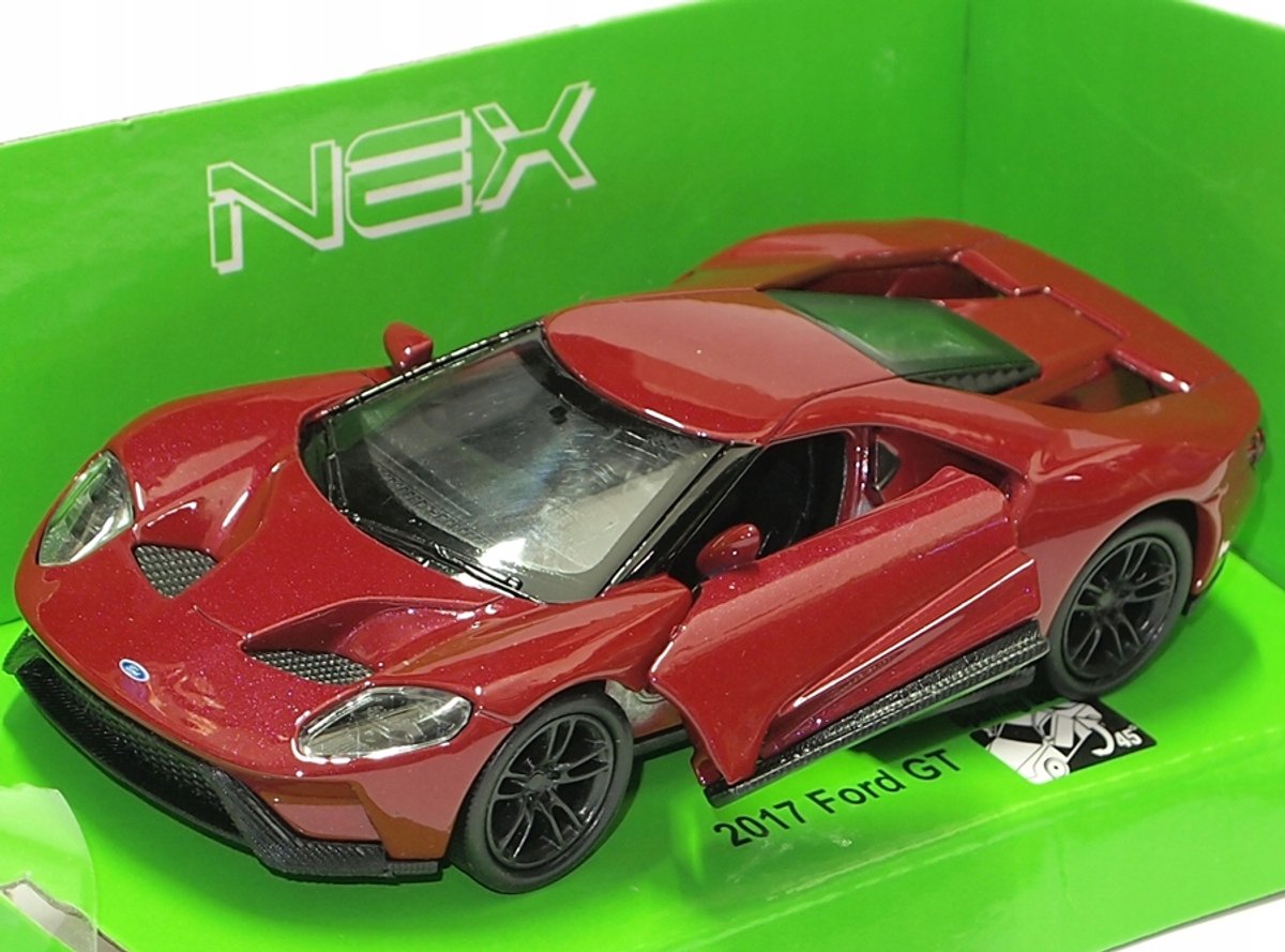 Welly Ford GT 2017 Metal Model Auto - Openable Doors, 1:34-1:39