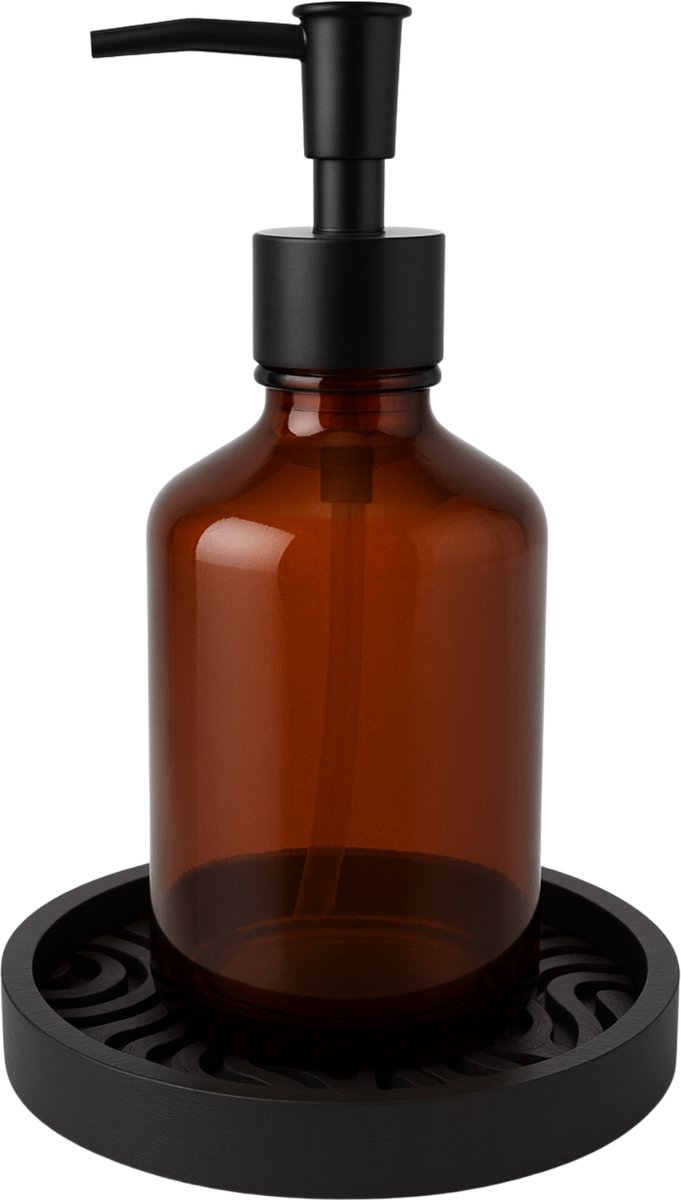Flaare Zeepdispenser set - glas - 21x8 cm