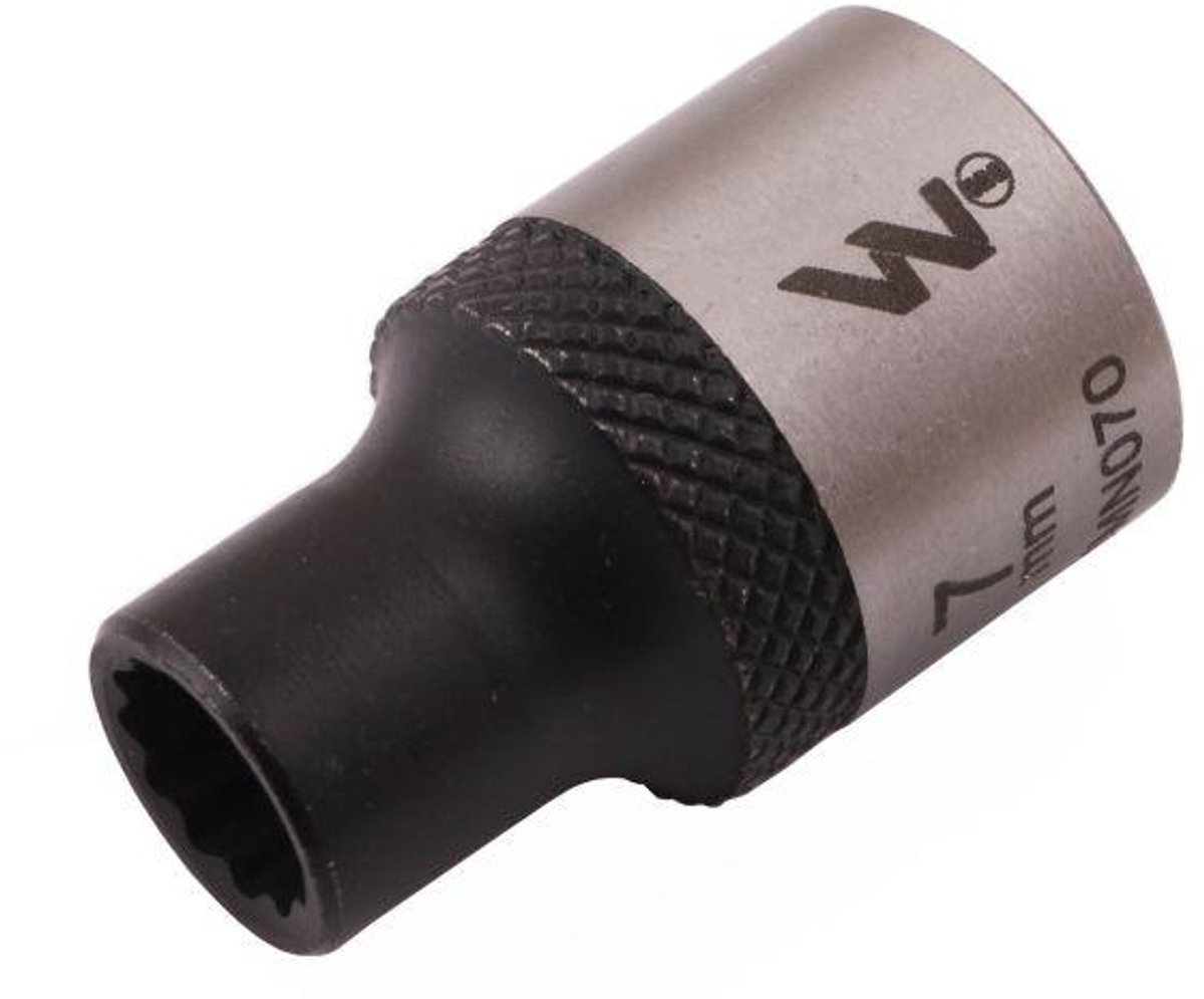 Dop 3/8" 7mm 12-kant CrV50BV30 DIN 3124