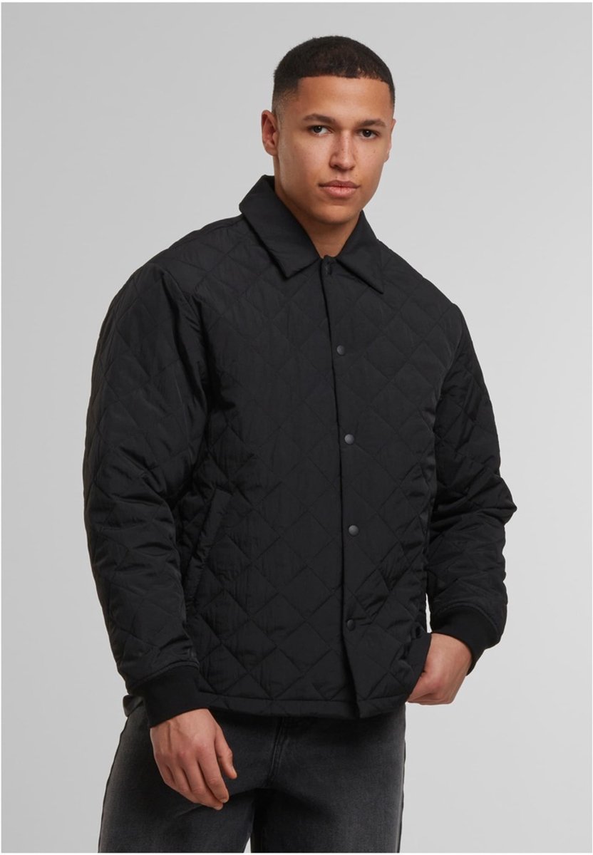 Urban Classics Quilted Overshirt Jacket XXL Zwart