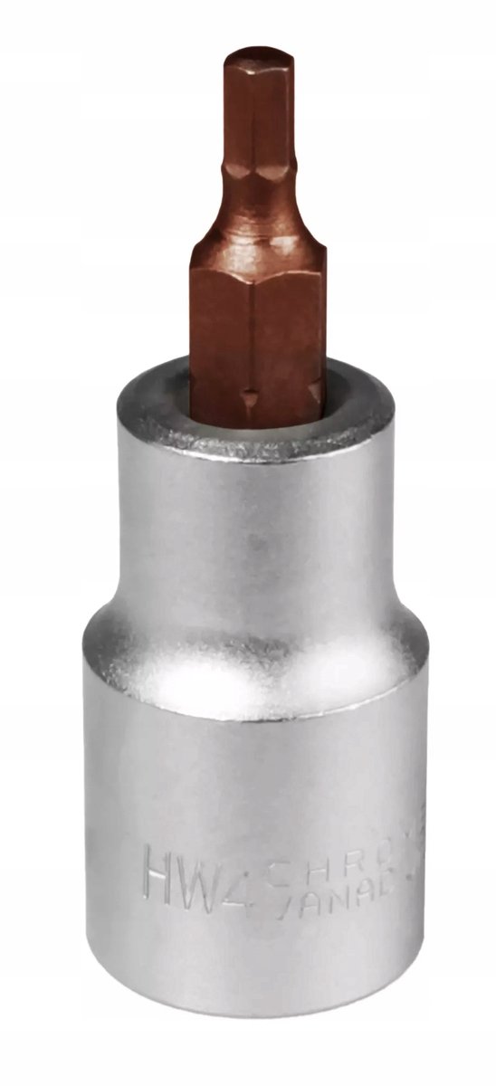 MJW 1/2" HEX Dopslagsleutel 4 mm S2 Staal