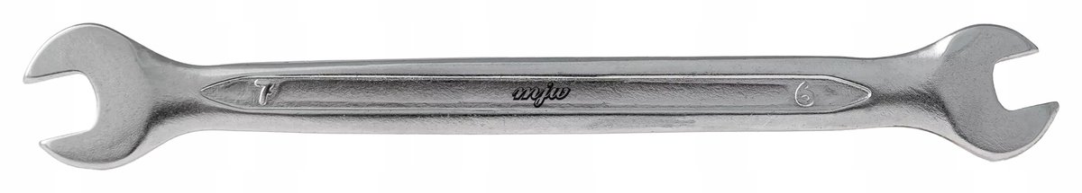MJW Platte ringsleutel 6x7mm - Duurzaam CrV-staal