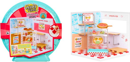 Miniverse™ Make It Mini Spaces™ Pizzawinkel - Knutselset - Bouwpakket- Maak Je Eigen Mini Pizzeria