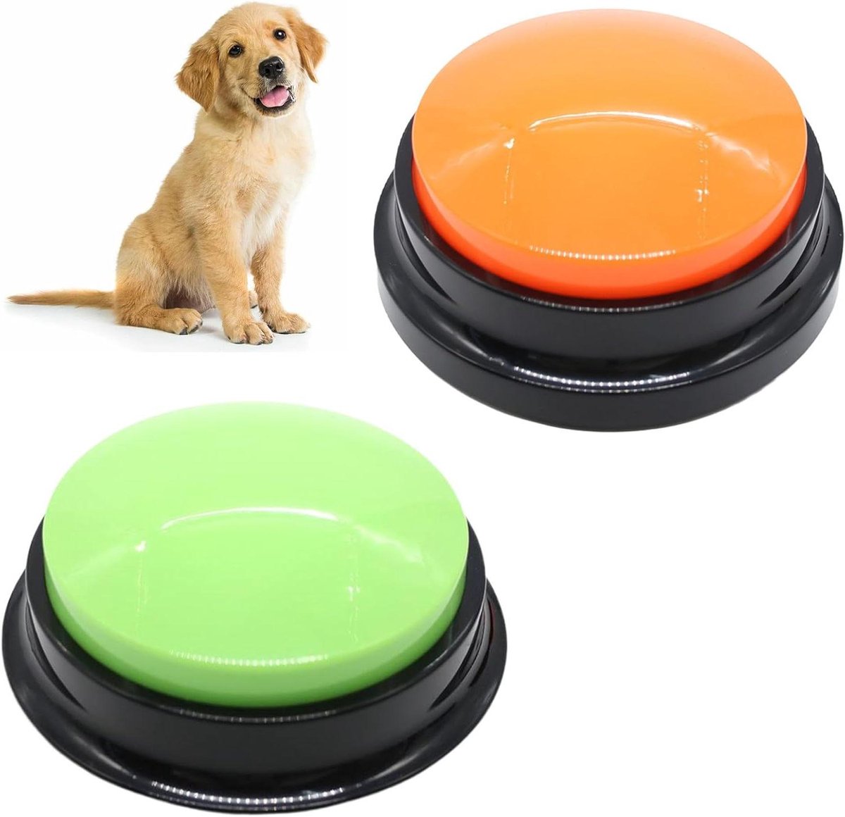 Allecto Plus - Buzzer met opnamefunctie voor hondeninteractie - 2 stuks