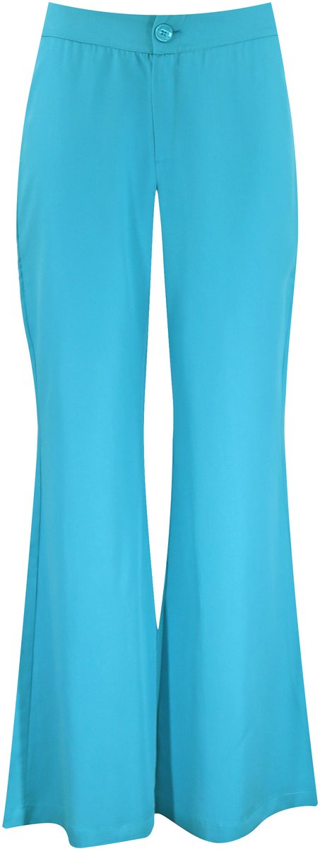 Verysimple • turquoise flared pantalon • maat 34 (IT40)