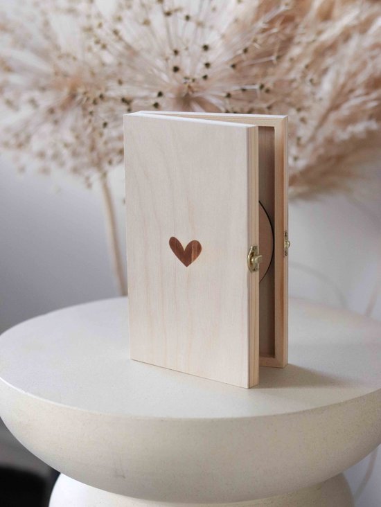 Hoera, een meisje! - aankondigingskistje met cirkel - zwangerschapsaankondiging - gender reveal cadeau - Fien & Feau van Fien & Feau — afbeelding 3