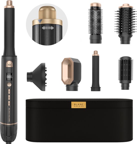 Fer à friser BS Multistyler Sèche-cheveux multistyler 6 en 1 - Coiffeur - Avec Coldshot - Brosse sèche-cheveux Hairwrap - Sèche-cheveux - Brosse à friser et brosse à lisser