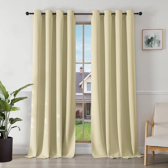 Set van 2 gordijnen, ondoorzichtig, kinderkamer, 210 x 220