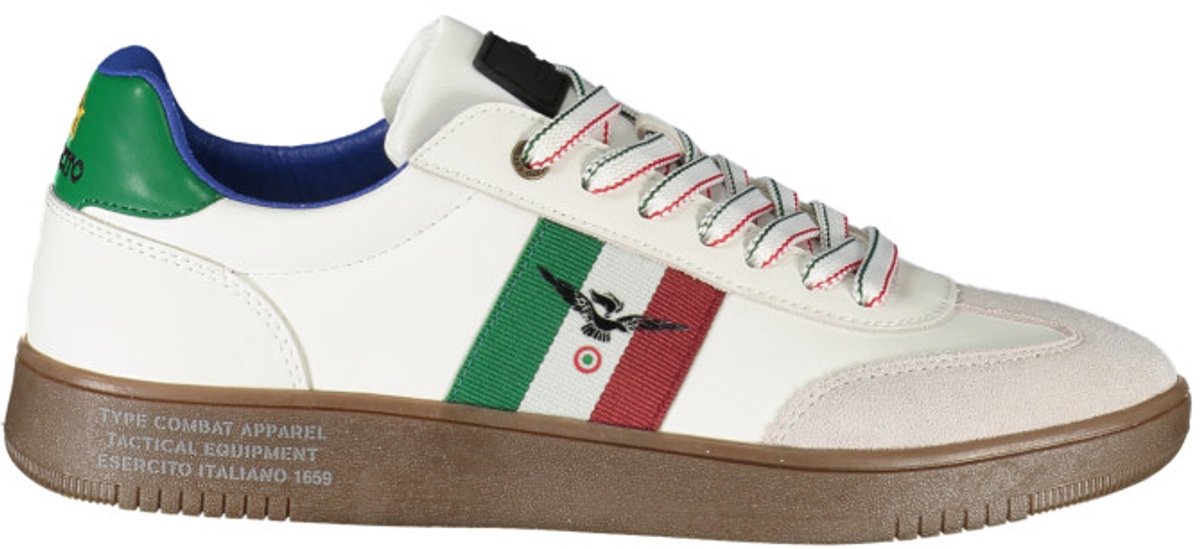 Esercito 1659 Witte Leren Heren Sneaker