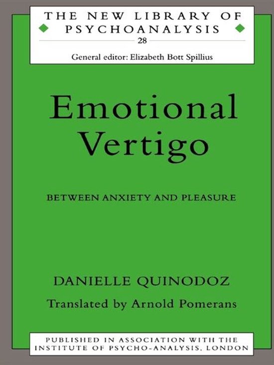 The New Library of Psychoanalysis - Emotional Vertigo - cover