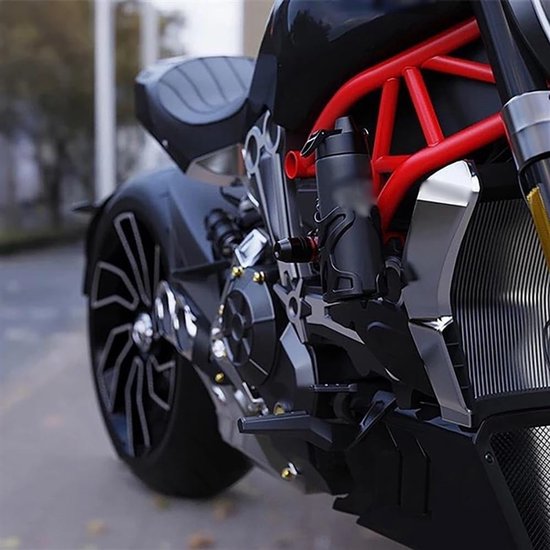 Verstelbare bekerhouder voor motorfiets stuur - universele flessenhouder voor motor, fiets, scooter en ATV - stevig en praktisch drankhouder zwart — afbeelding 2