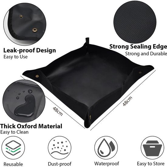 Inovra ® Waterdichte en Lekvrije Tuinmat Set voor Efficiënt Tuinieren - 2 Maten in Oranje