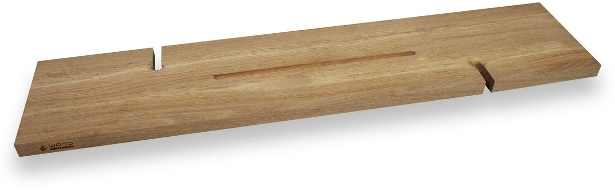 Badplank eiken klei recht luxe 85 x 20 cm - 25 mm - Badplank - Bad plank - Badplanken - Badplank voor in bad - Badplank eiken - Badplank hout