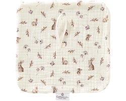 Cottonbaby Cottonsoft Speendoekje – rabbits – Zacht, Wasbaar & Duurzaam – Geschikt voor Speen – 20x20 cm