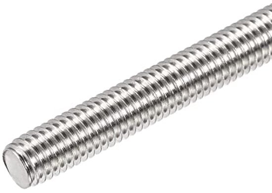 4pcs full threaded rod M8 x 250mm 304 stainless steel right hand thread — afbeelding 3
