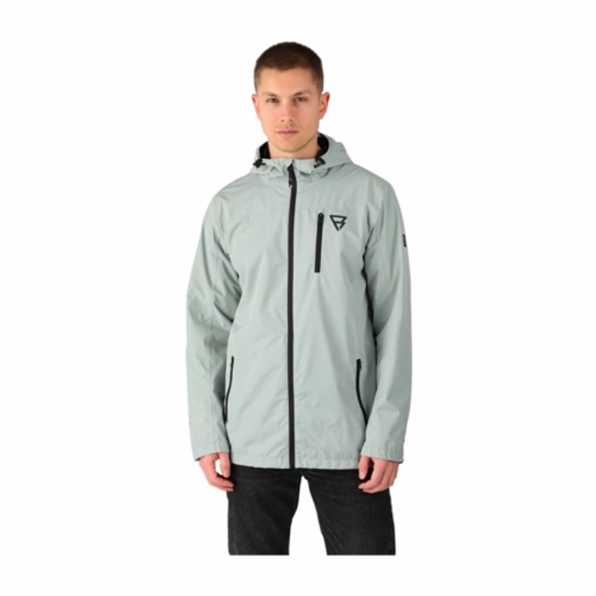 Brunotti Weylin Jas Jet Heren Softshell Regenjas 10K Water-afstotend 8K Ademend XXXL Grijs