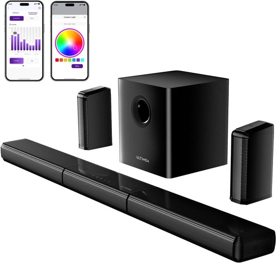 7.1ch Virtuele Surround Soundbar met RGB-verlichting - 7.1ch - €526,93