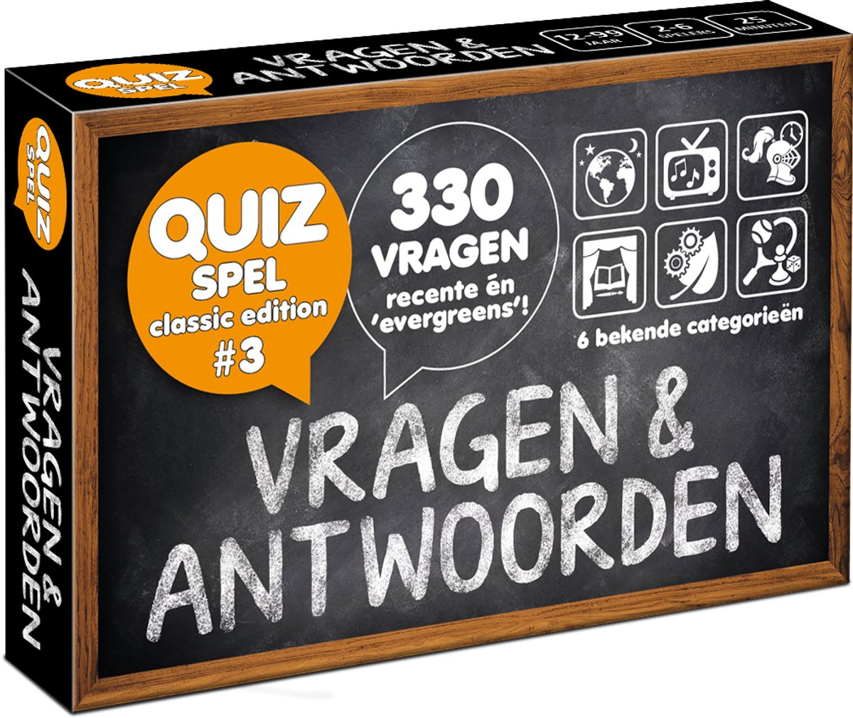Vragen & Antwoorden #3 - Kaartspel - Pocketformaat Trivia Quiz en Aanvulset / Uitbreiding - 330 Nederlandse vragen