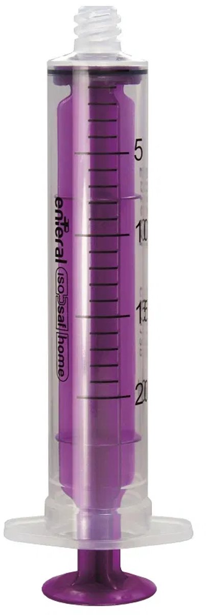 GBUK ENFIT Voedingsspuit 20ml single patient - Steriel verpakt 10 stuks