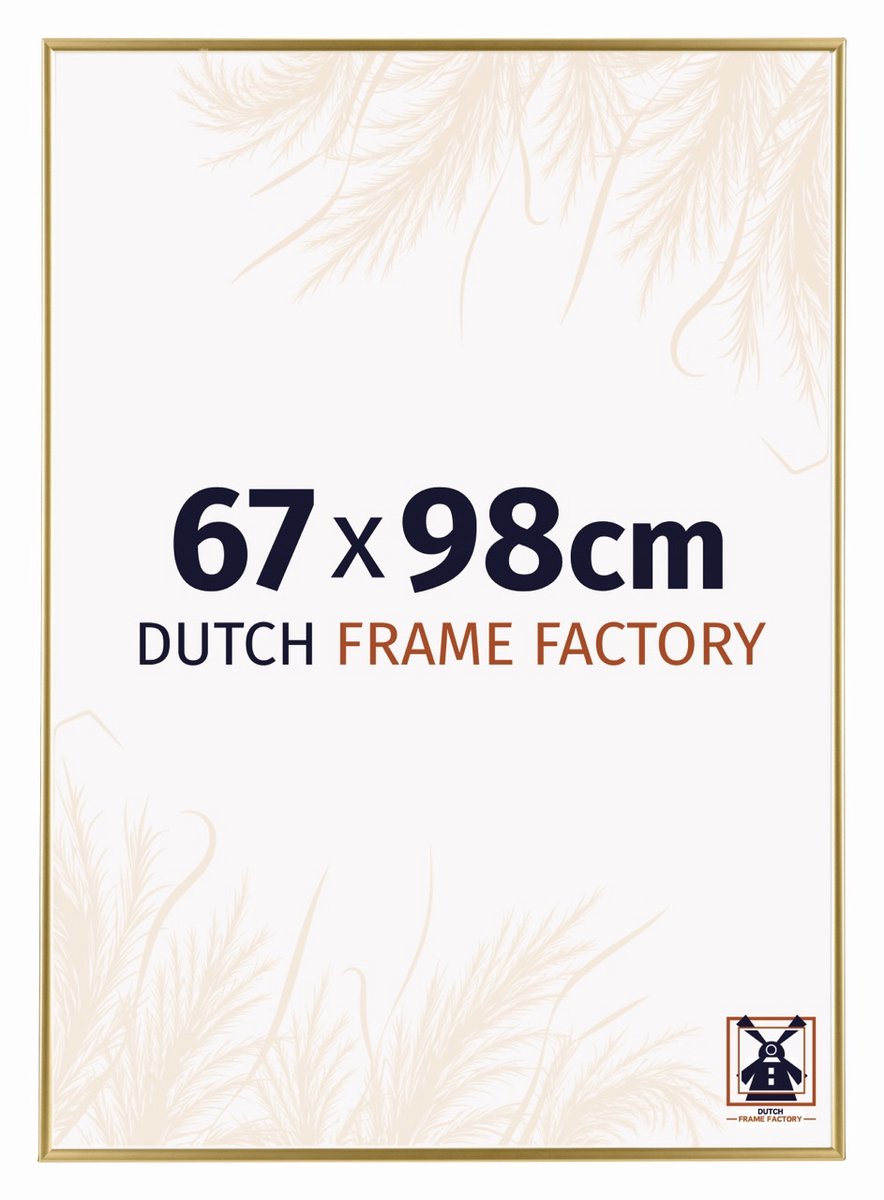 Dutch Frame Factory Fotolijst 67x98 cm - Kunststof - Goud - Easy