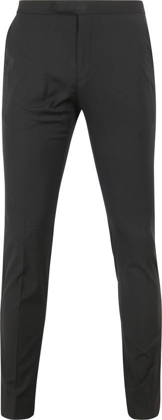 Adapté - Rok Pantalon Laine Blend Zwart - Homme - Taille 50 - Coupe Slim