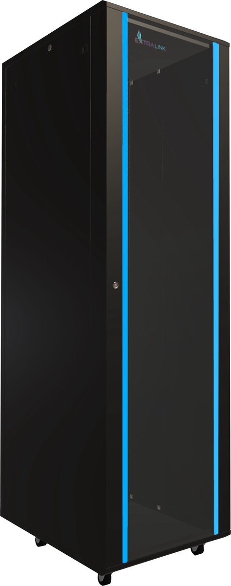 Extralink 42U 600x800 Rackkast 19" Serverkast Staand Zwart Voor Netwerk & IT