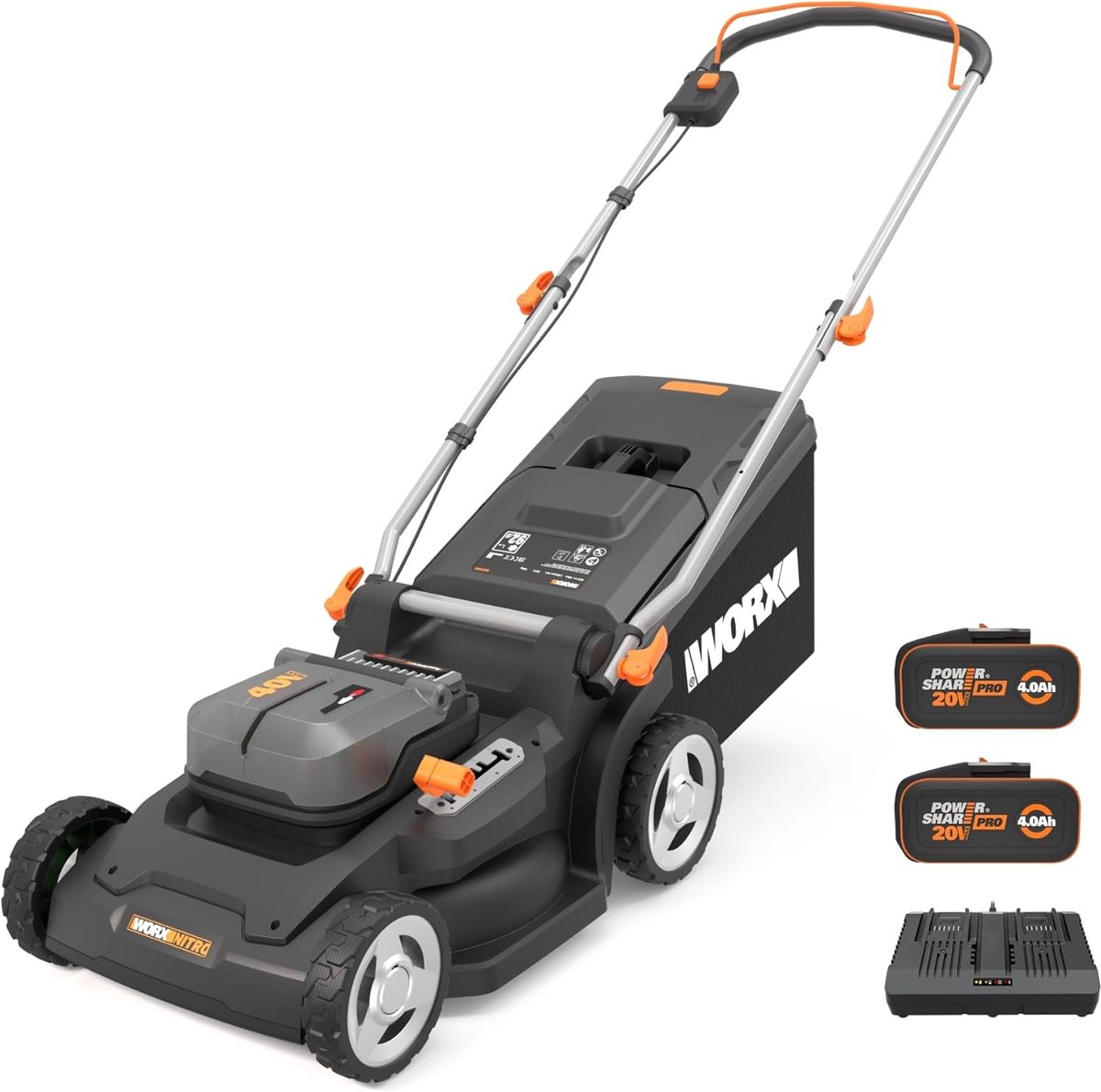 Krachtige Accu Grasmaaier met Borstelloze Motor en 37 cm Maaibreedte - Krachtige - €625,88