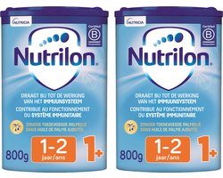 Nutrilon 1+ – Peuter Groeimelk Kinderen Vanaf 1 jaar – Babymelk in Poeder voor Flesvoeding – 2 x 800g