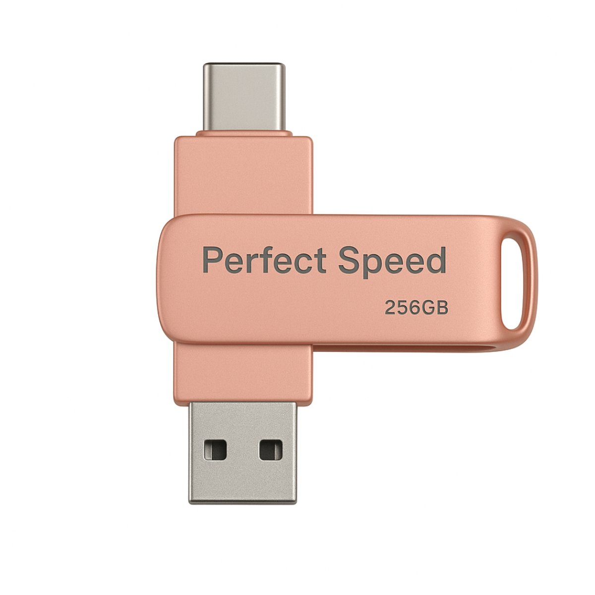 Perfect Speed Usb stick 256 GB - Usb Stick Roze - Flash drive - USB 3.2 - USB C - Hoge snelheid - 3 jaar garantie