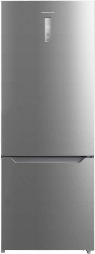 Heinner HCNF-M435INVXE++ Koelvriescombinatie – 435 L – No Frost Inverter – Omkeerbare Deuren – LED Touch Display – Super Freezing – RVS – 5 Jaar Garantie