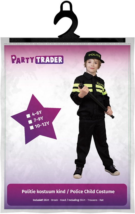 Politie verkleed kostuum - voor kinderen - 4-delig - carnaval