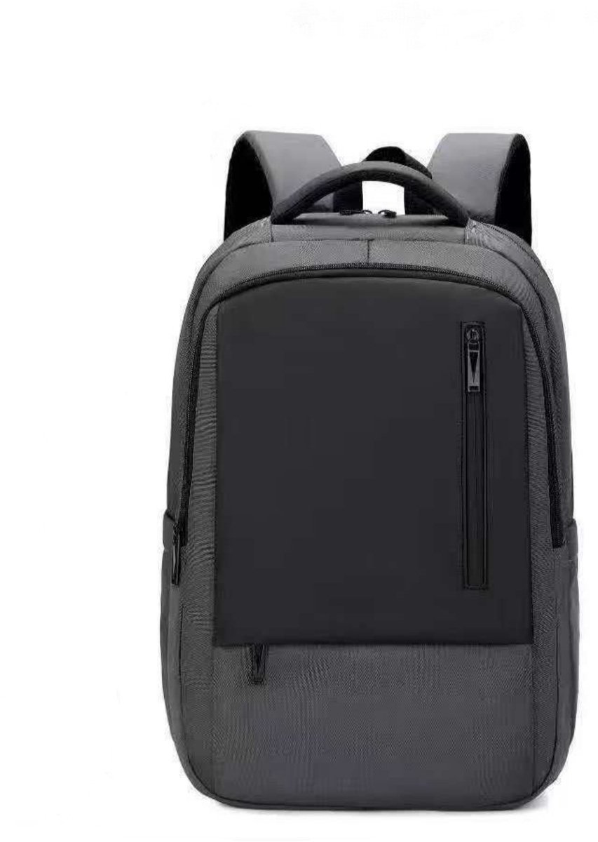 TK-S Laptoptas, Grijs-zwart en Stevig, 29 Liter, 17,3 inch laptopvak. (50x33x18cm)