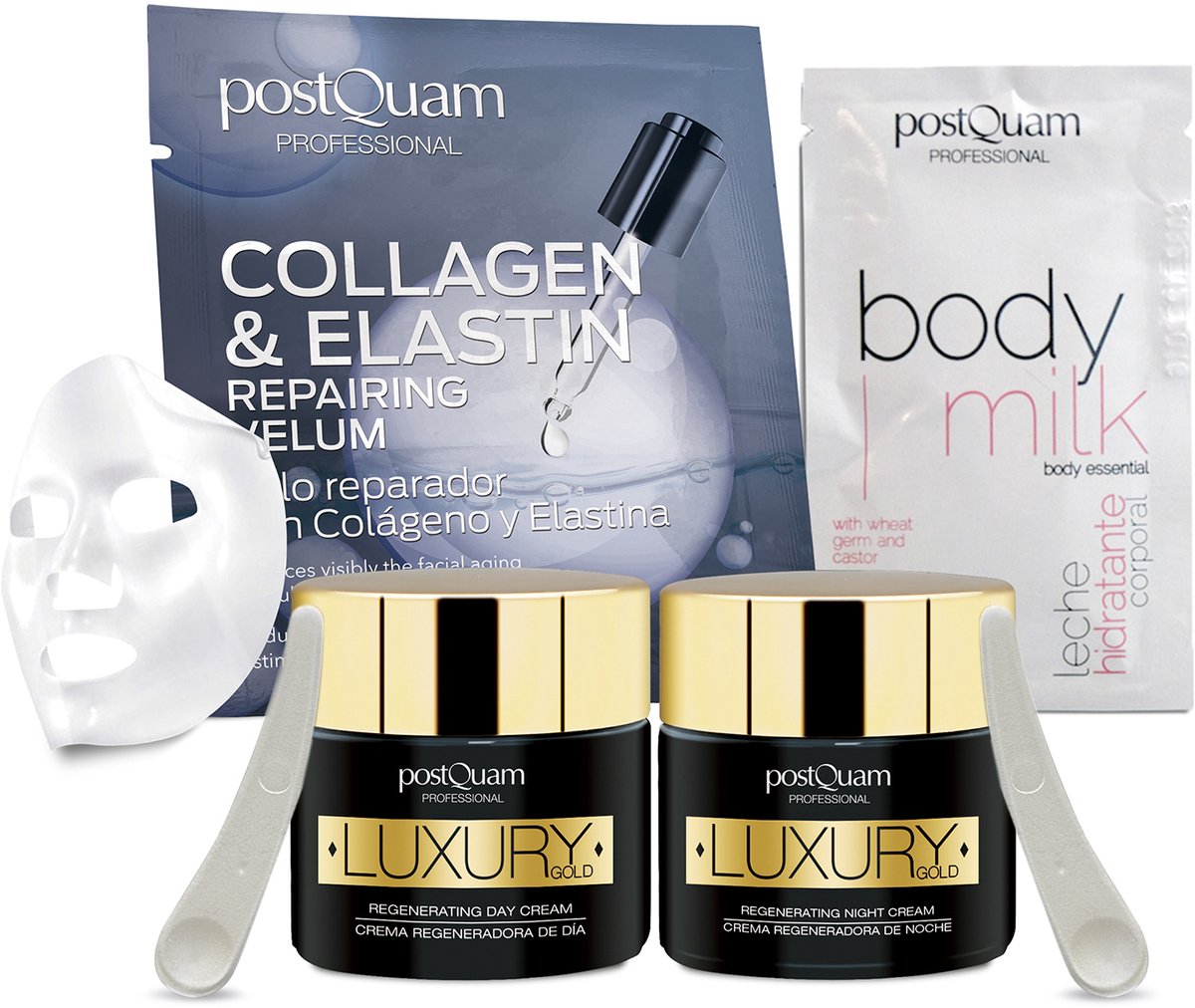 POSTQUAM SKIN CARE PAKKET HYDRATEREND HYALURON LUXE GOUD