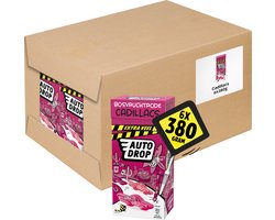 Autodrop - Snoep - Bosvruchtrode Cadillacs Xtra Veel - 6 doosjes - 380 gram