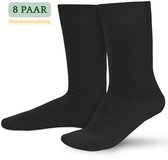 Hipperboo® 8 Paar Bamboe Sokken - Maat 47-50 - XXL - Antraciet - Heren Sokken - Bamboe Kousen - Naadloos - Hypoallergeen - Zijdezacht - Vochtregulerend