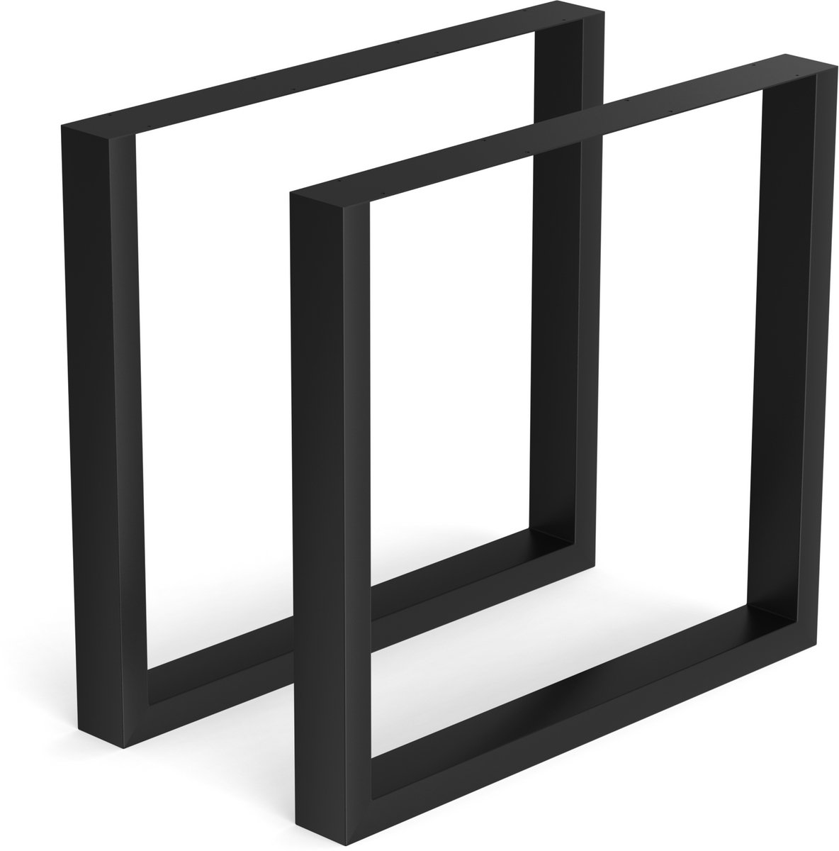 Tafelpoten U-vorm 80×72 cm – Set van 2 – Industrieel – Mat Zwart - Bodo®